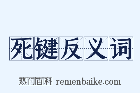 死键反义词是什么意思的图片